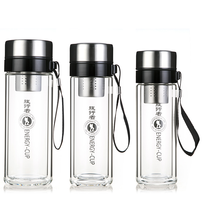 290ml/350ml/400ml/470ml Glass Cup with Two Layer Glass/Glassware/Bottle/Jar