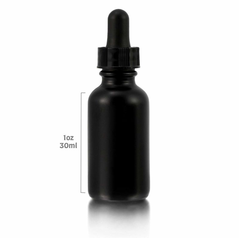 Bottle Essential Oil Bottles Empty Violet Black Frosted Glass Bottle