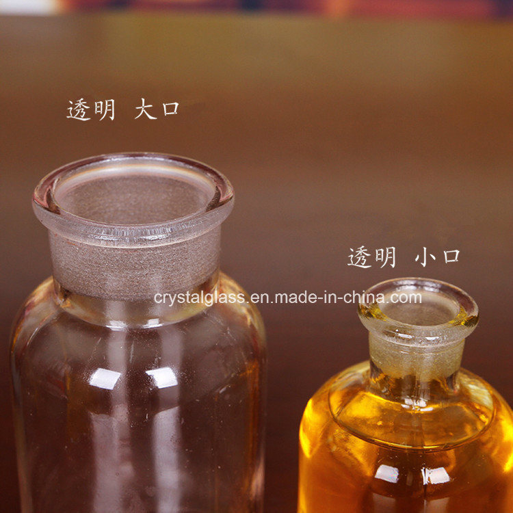 250ml 500ml Amber Reagent Glass Bottle with Stopper Cap