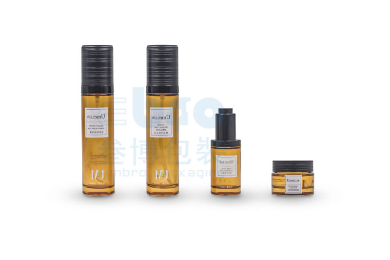 50g/100ml Luxury Essential Cream Jar Cosmetic Packaging Glass Bottle.