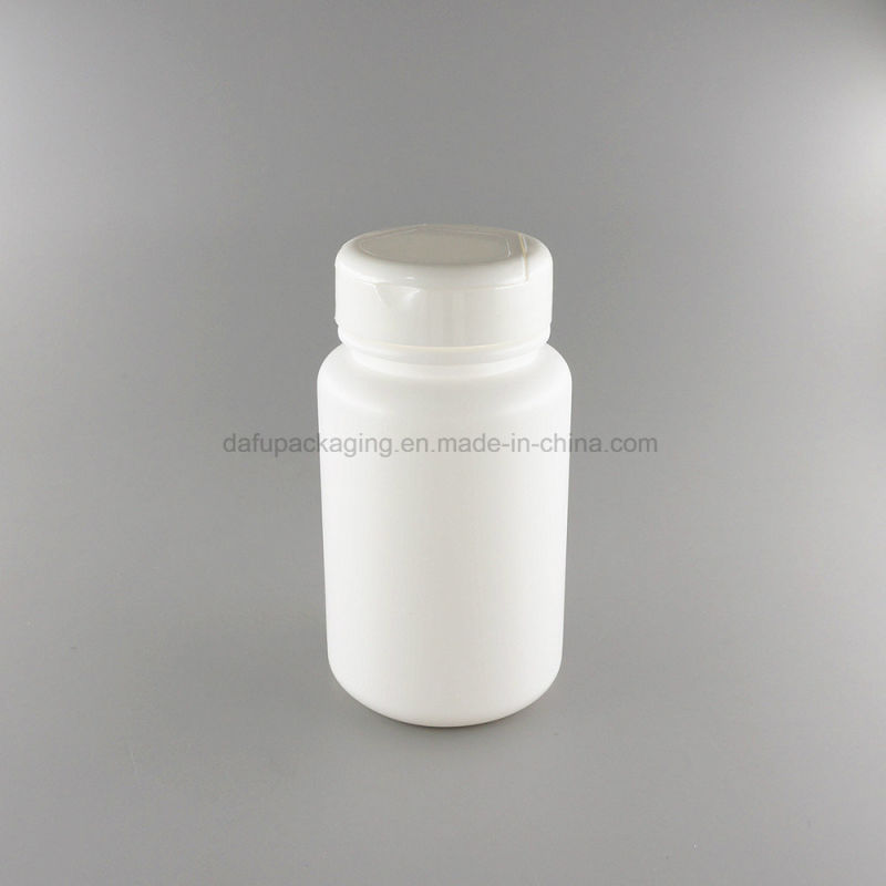Bottle Packaging HDPE 100ml Plastic Medicine Bottle with Flip Top Cap