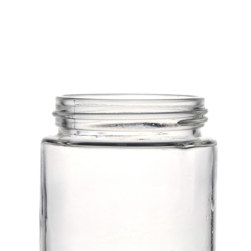Glass Jar Factory Hot Selling Big Screw Top Lids Round Empty Glass Jars and Bottles