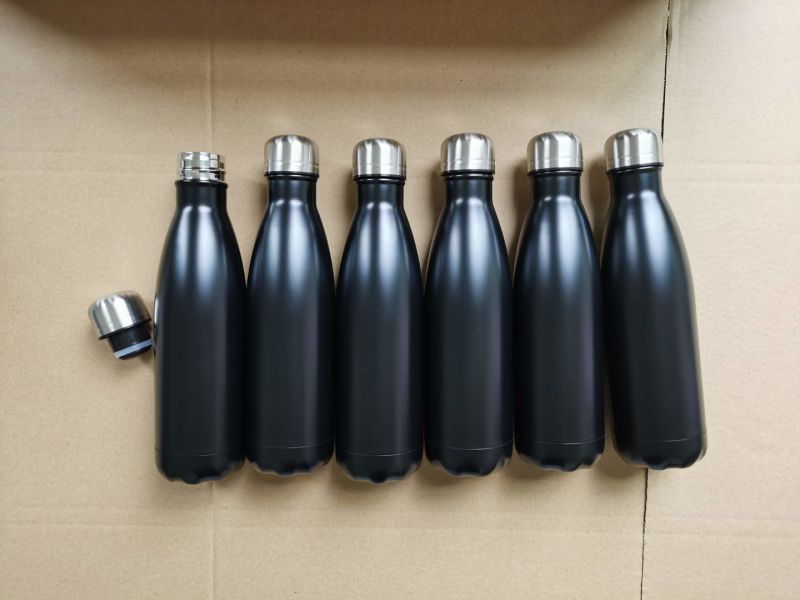 500ml Double-Layer Vacuum Cola Bottle Outdoor Sports Bottle on Sale