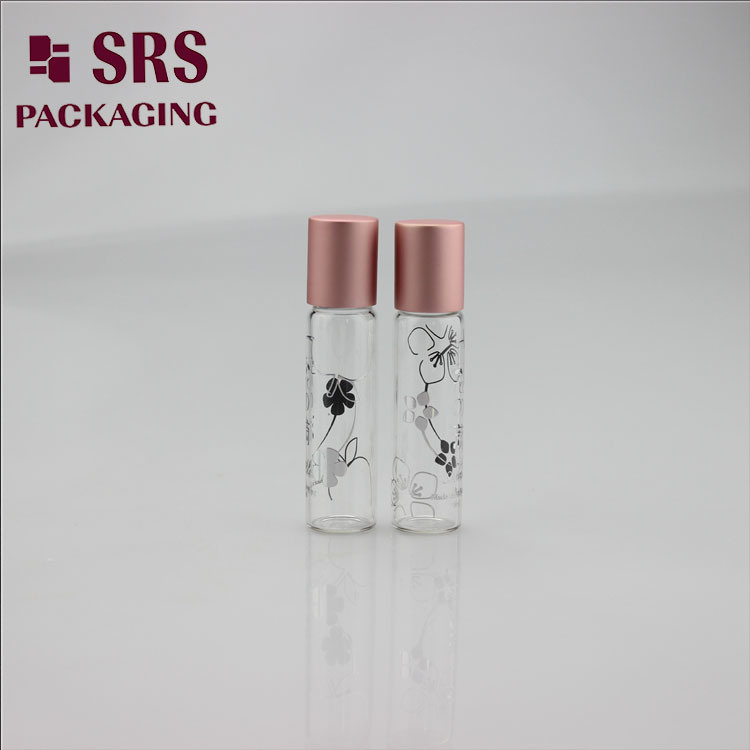 SRS Mini Empty Clear Glass Roll on 5ml Attar Bottle