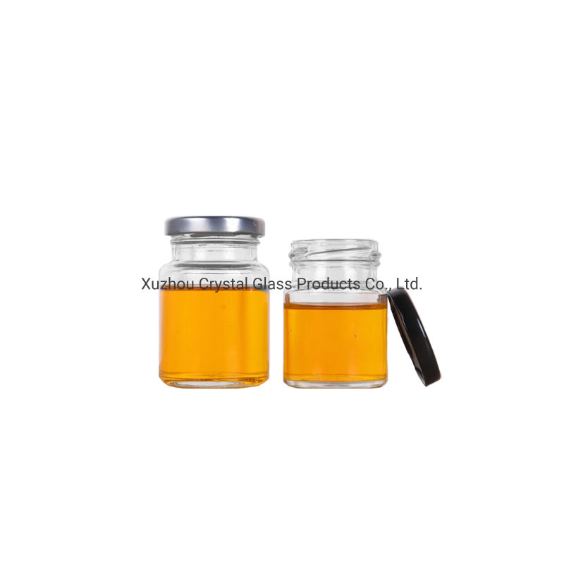 Small Round 75ml 100ml Pickles Jar Honry Jar Glass Jam Jar for Wedding