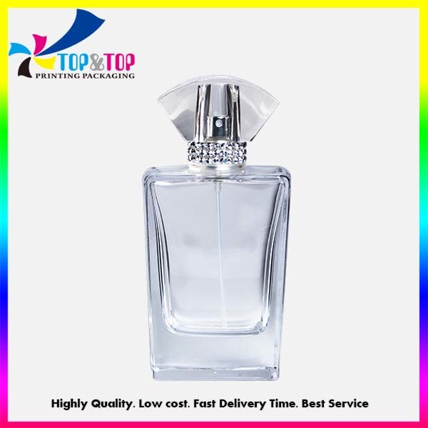 Luxury Customized Clear Empty Glass Perfume Pump Sprayer Bottle 30ml 50ml 100ml