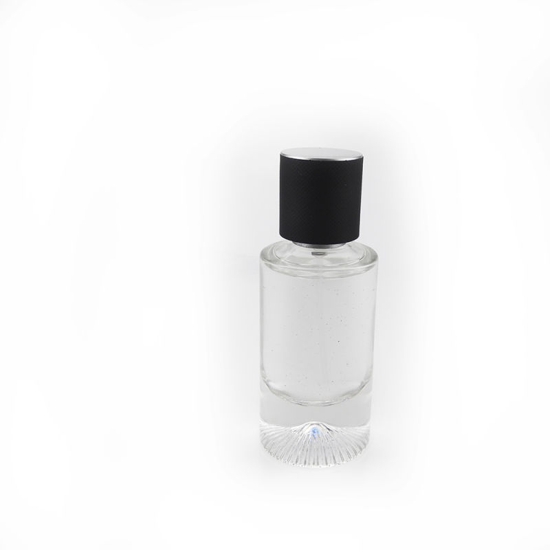 Color 100ml Black Empty Glass Perfume Spray Bottle with Magnetic Cap