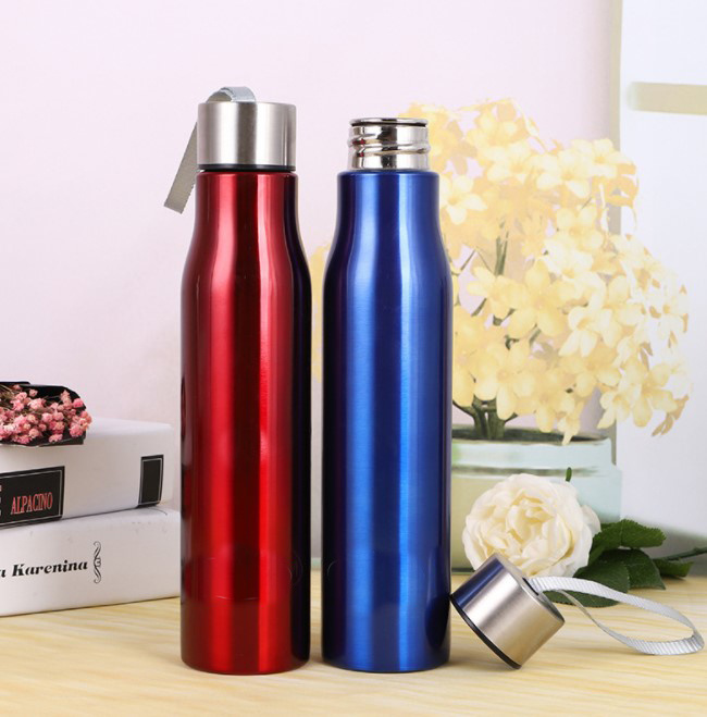 Single Layer 500ml 600ml 750ml Water Cup Metal Cheap Price Good Quality Stainless Steel Bottle Sports Bottle