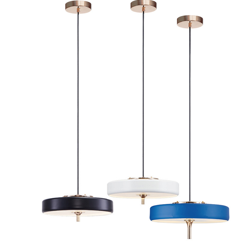 Modern Circular Contracted LED Metal Pendant Hanging Lamp