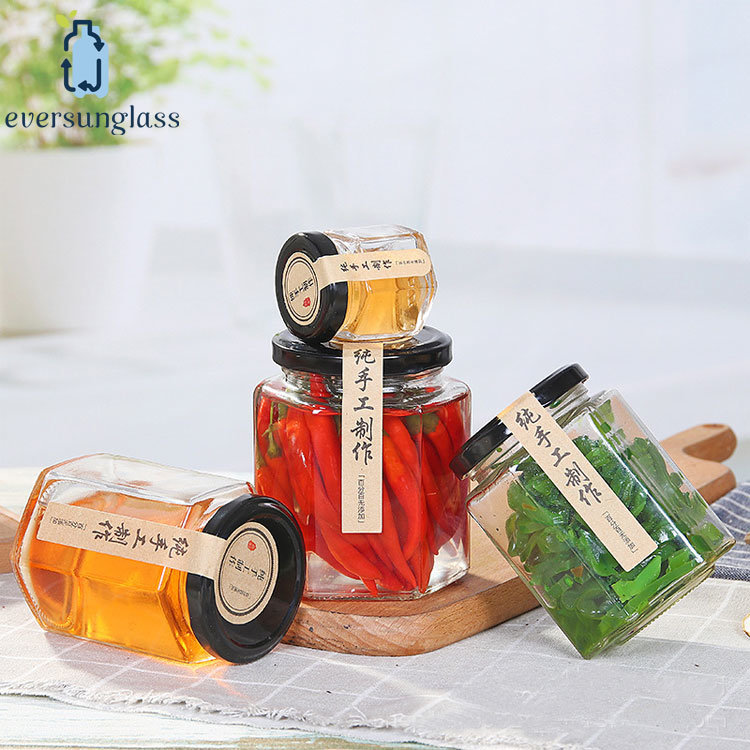 Wholesale 50ml 80ml 100ml 200ml 280ml 380ml Glass Honey Jar Jam Jar