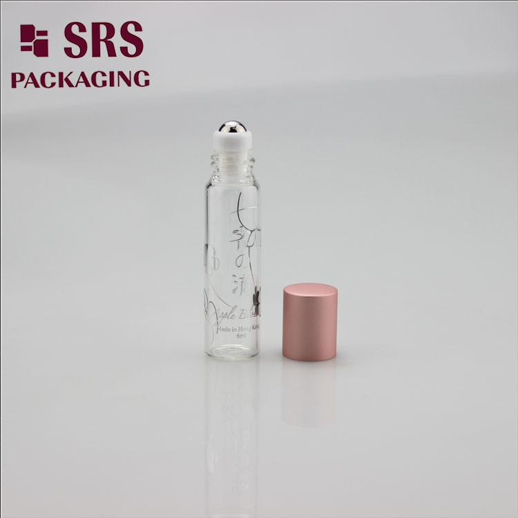 SRS Mini Empty Clear Glass Roll on 5ml Attar Bottle