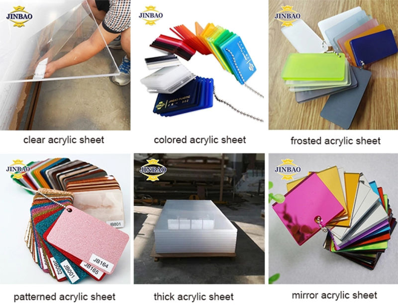 Jinbao Cheap Price Plexiglass 1220X2440mm Colored Transparent 1mm-30mm Acrylic Plastic Trasculent Sheets Clear