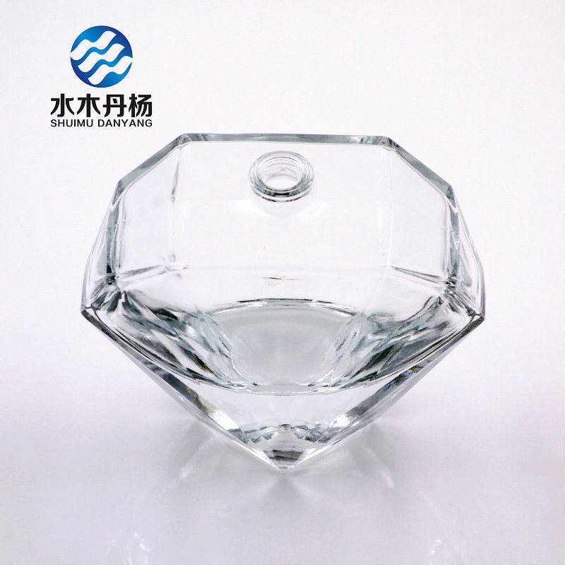Diamond Shaped 100ml Fancy Perfume Bottle Empty Glass Bottle