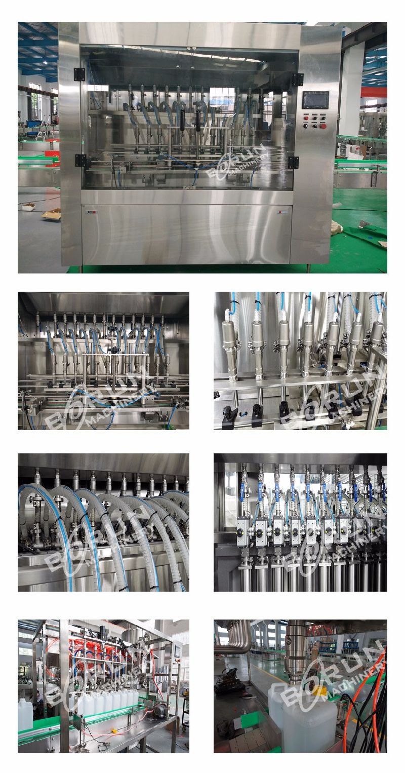 Automatic Detergent Lotion Bottle Bottling Filling Machine with Piston