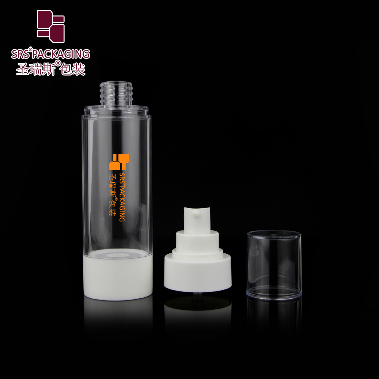 Wholesale A0221 15ml 30ml 50ml PP Clear Bottle with White Pump