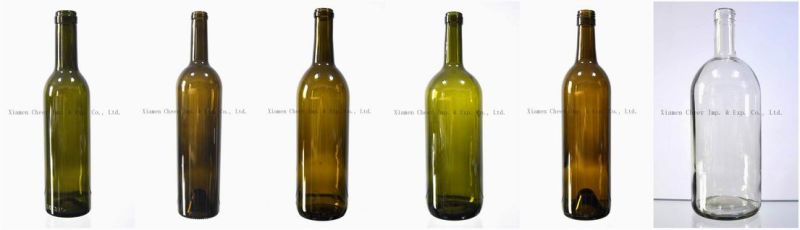750ml Screw Top Light Weight Glass Wine Bottle for Bordeaux