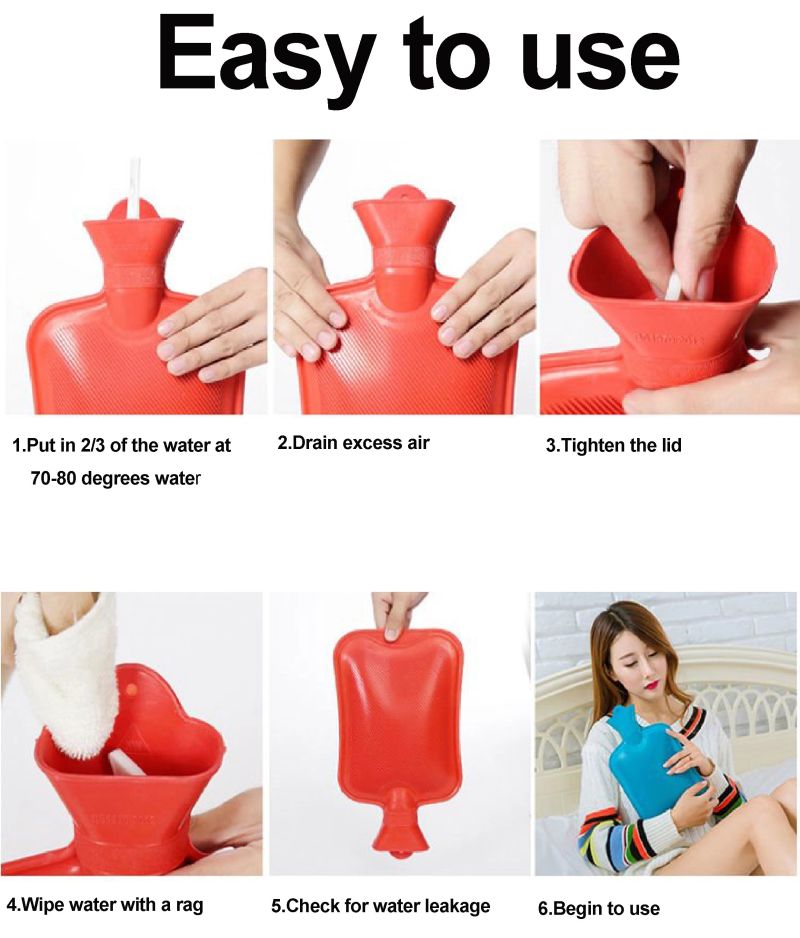 High Quality Wholesale 2000ml Hot Water Bag, Hot Water Bottle