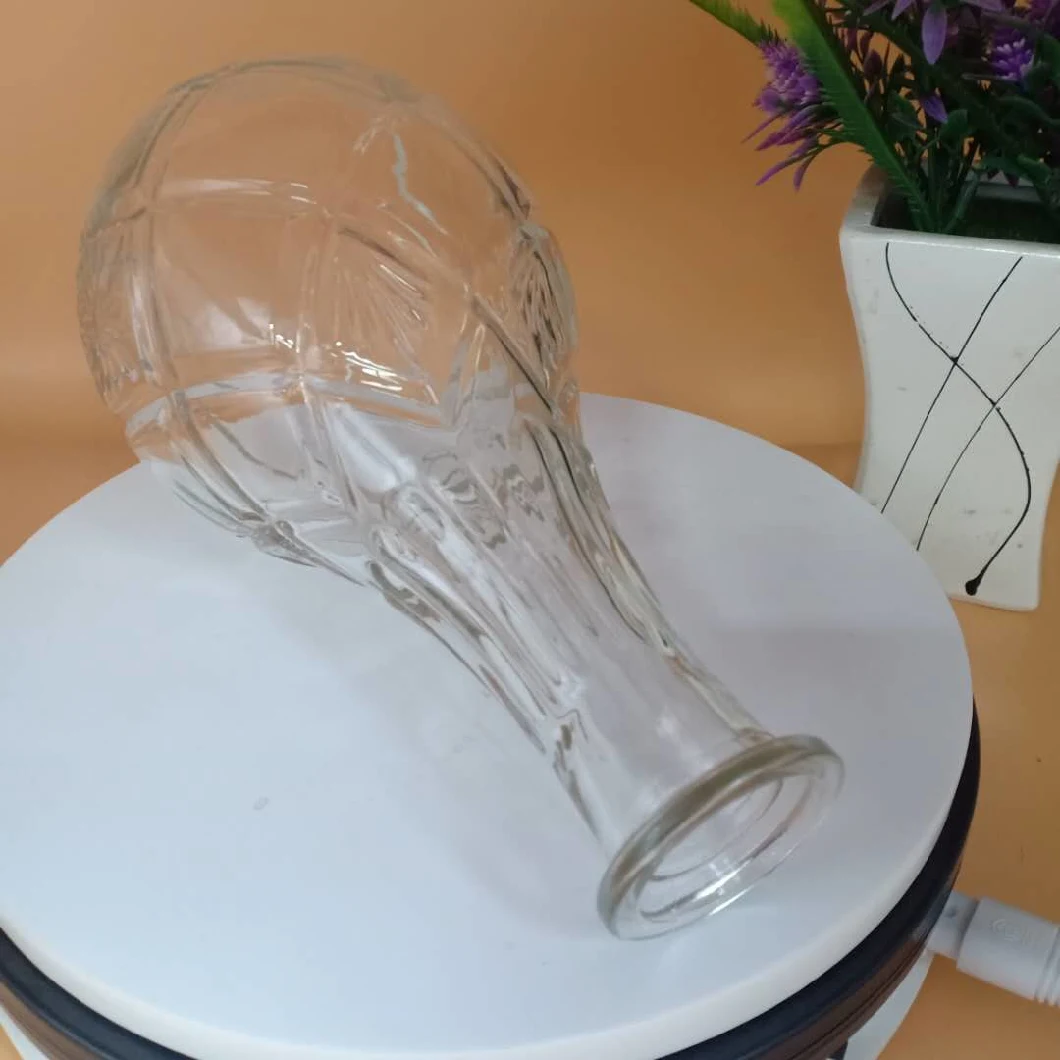 Superior Quality Round Shape Clear Empty Diffuser Bottle Flower Glass Bottle for Table Decoration