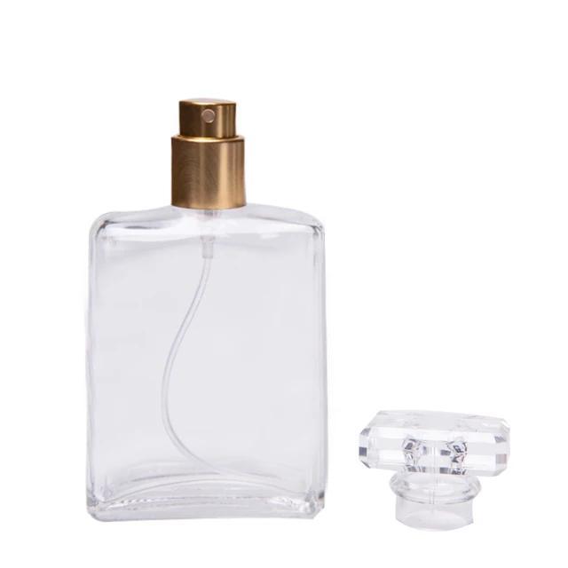 High Quality Stocked Mini Empty Rectangular 30ml Empty Perfume Glass Bottle with Cap
