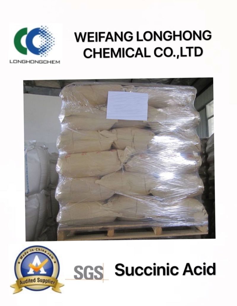 CAS No.: 110-15-6 Competitive Price Succinic Acid/ Amber Acid