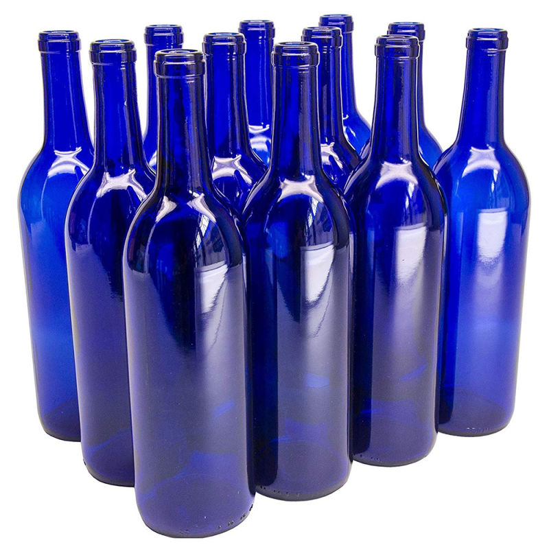 Factory Produced Empty 750ml Glass Wine Bottle with Stopper Cover
