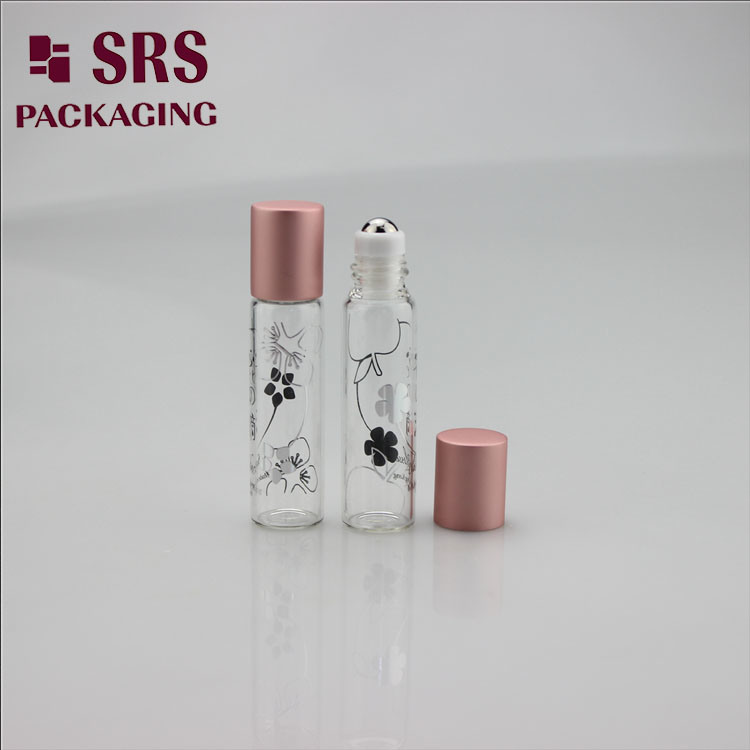 SRS Mini Empty Clear Glass Roll on 5ml Attar Bottle
