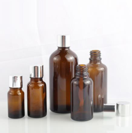 5ml 10ml 30ml 50ml 100ml Amber Cosmetic Glass Bottle for Essential Oil