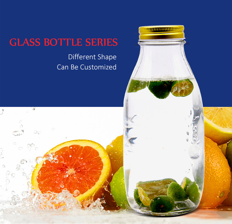 in Stock 1000ml High White Glass Jar/Glass Bottle for Packing Water/Juice/Coffee