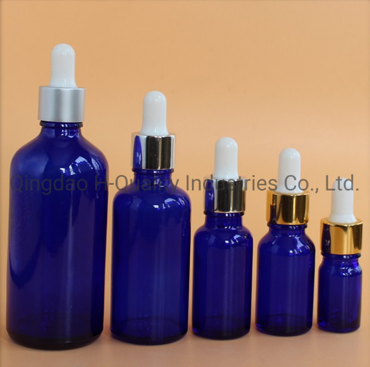 5ml/10ml/15ml/20ml/30ml/50ml/100ml Blue Essential Oil Glass Bottle