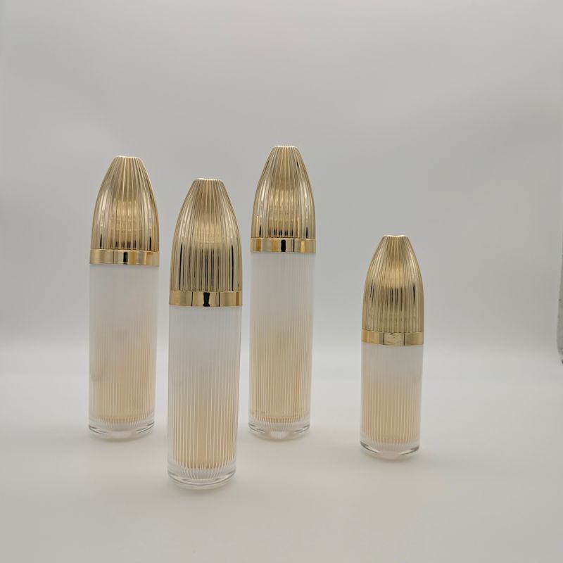 Luxury 50g 30ml 50ml 100ml 110ml Bottle Gold Cosmetic Packaging Container Plastic Lotion Bottle