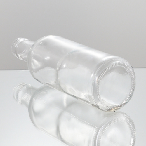 Glass Bottle Manufacturer Screw Top Glass Wine Bottle Flint Container for Liquor