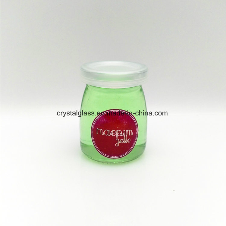 200ml 250ml 500ml Fresh Clear Glass Milk Yogurt Glass Bottle with Cap Lids