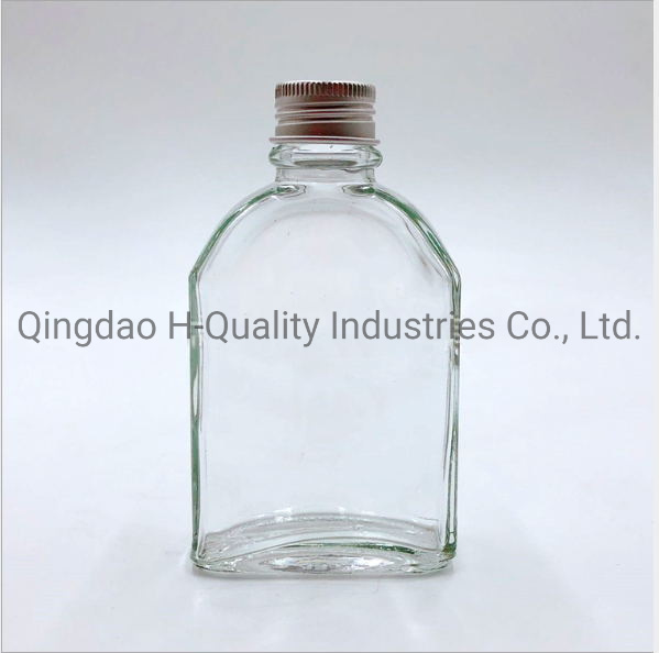 Oblate, Round, Droplet, Tapered Beverage Bottle Wine Bottle, Frosting&Transparent