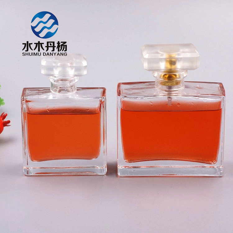 Square Empty Perfume Bottle 100ml Fancy Cosmetic Perfume Bottle