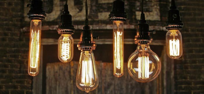 Industville Vintage LED Filament Bulb Small Globe Edison Screw Amber