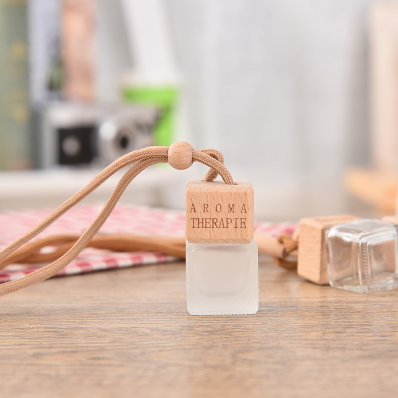 6ml Perfume Bottle Hanging Wooden Cap Car Perfume Bottle