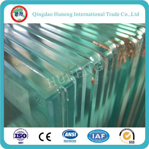 6-12mm Clear Tempered Glass with ISO/Ce Certificate