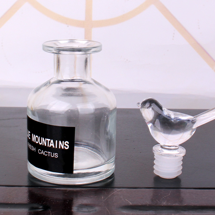 Elegant Round Glass Diffuser Aroma Bottle 120ml