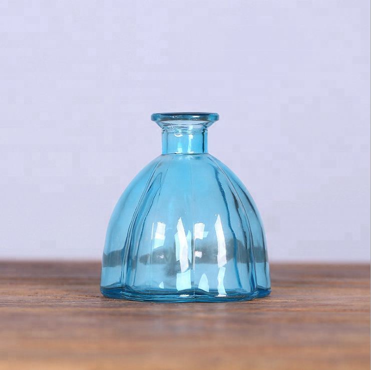 Small Colorful Pumpkin Shape Glass Bottle