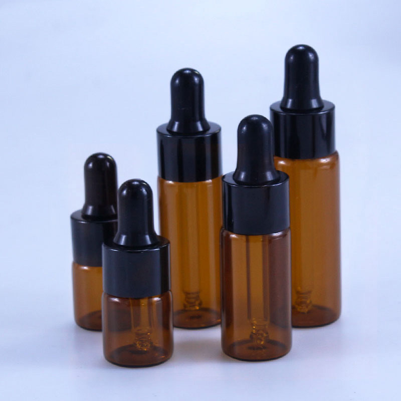 Amber Essential Oil Glass Bottle in Bottle
