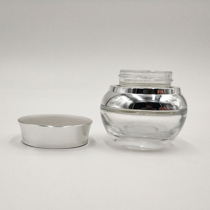 30ml Essential Oil Products Transparent Glass Mini Refillable Round Bottle with Screw Cap