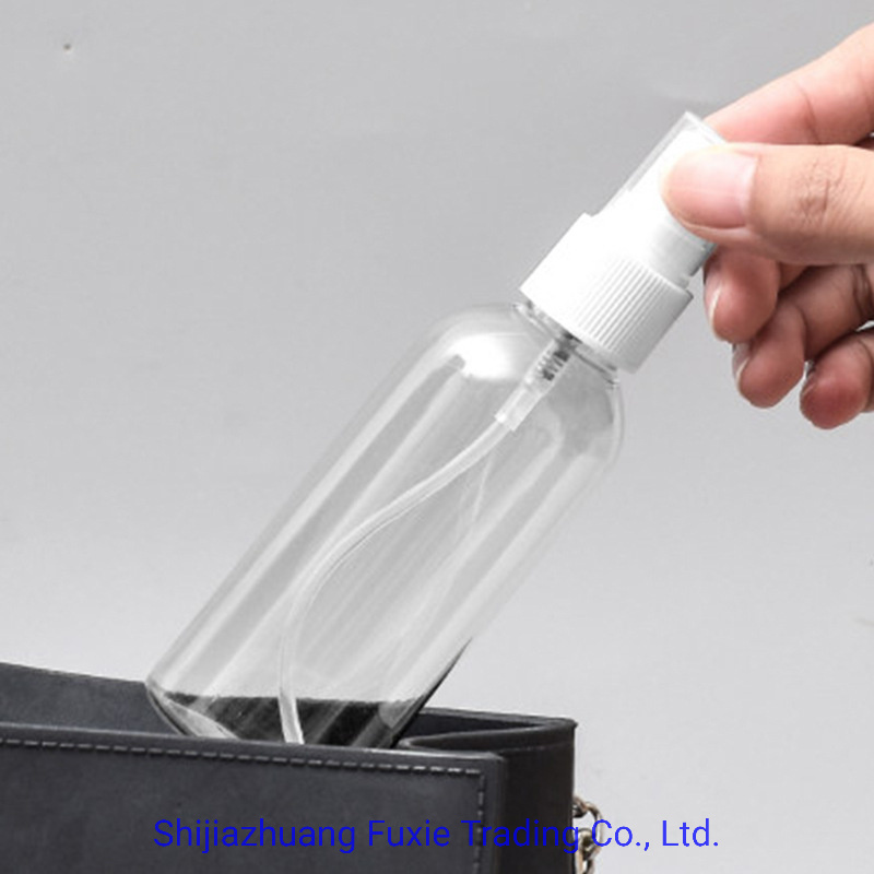 High Quality 50ml 100ml 200ml 300ml Clear Pet Sannitizer Disfectant Plastic Spray Bottle