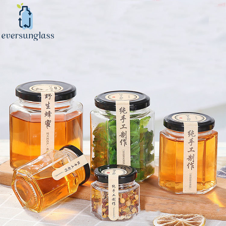 Wholesale 50ml 80ml 100ml 200ml 280ml 380ml Glass Honey Jar Jam Jar