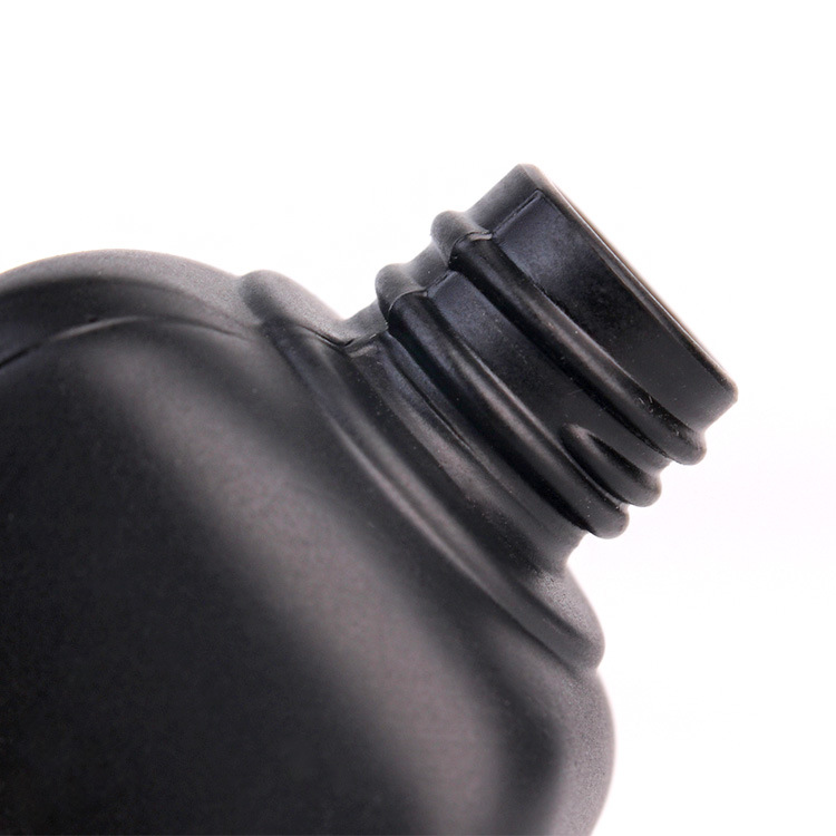 25ml Black Glass Bottle for Essential Oil with Black Dropper Lid