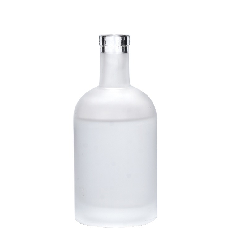 375ml 500ml 750ml Black Clear Frost Ice Wine Glass Bottle