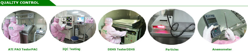 Hefil Gel Seal Mini-Pleat Panel Filter for Pharmaceutical Industry HEPA Diffuser