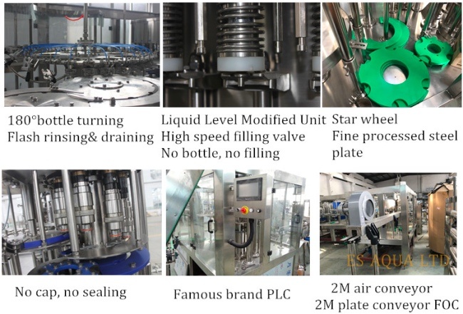 Mineral Water Plant Production Line Small Bottle 100ml-2L Bottle Washing Filling Capping Labeling Packing Machine