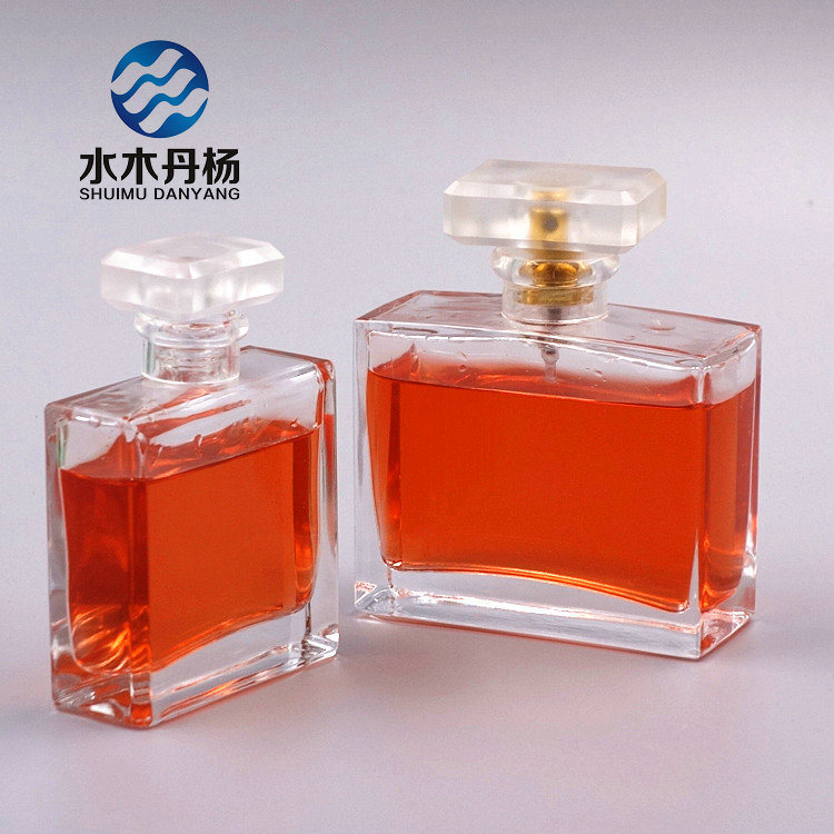 Square Empty Perfume Bottle 100ml Fancy Cosmetic Perfume Bottle