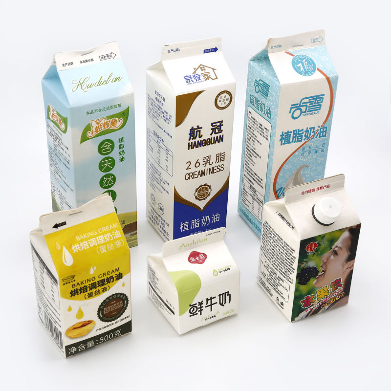 500 Ml 1000 Ml Gable Top Box for Milk and Juice