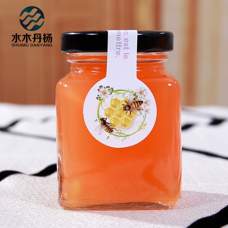 Honey Glass Jar Jam Glass Bottle for Food Storage 500ml